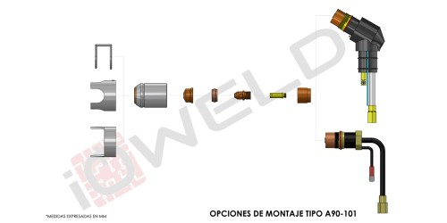 Cuerpo antorcha  A101 con...